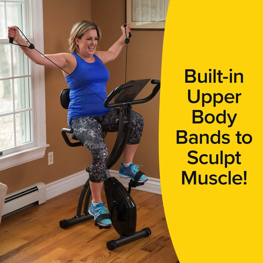 Slim Cycle Stationary Bike - Folding Indoor Exercise Bike C451889