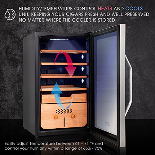 SCHMÉCKÉ 250 Cigar Cooler Humidor with Cooling, Heating & Humidity Control N533588