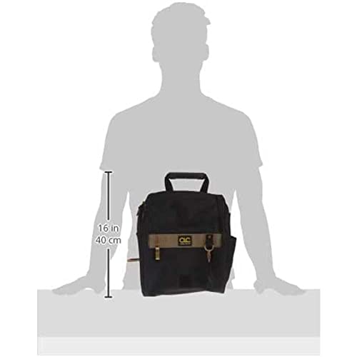 CLC Custom Leathercraft 1509 Zippered Electricians Tool Pouch, 21 Pocket, Black O688081