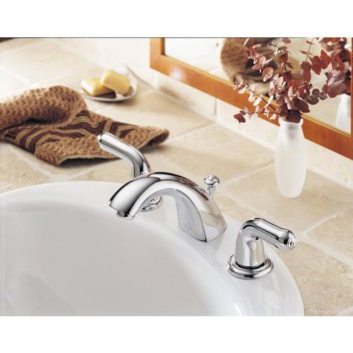 Delta 3530LF-SSMPU Classic Stainless Two Handle Widespread Faucet N4912