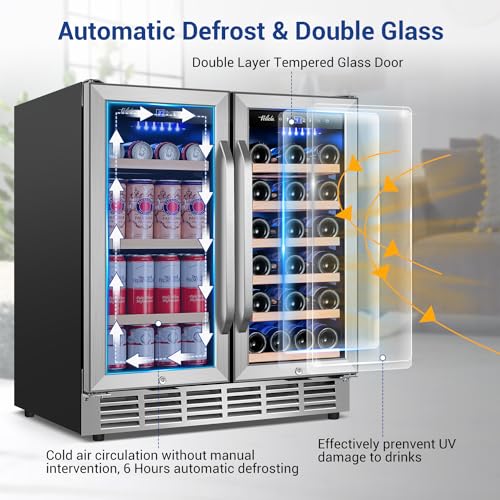 Electric Humidor Cabinet 35L with Digital LED Screen and Humidity Control C6096