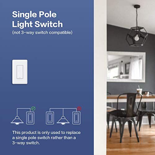Aqara Smart Light Switch No Neutral Single Rocker, Zigbee, Requires Aqara Hub B510422