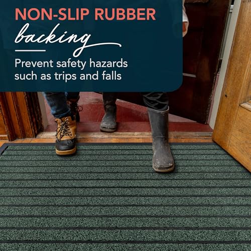 ubdyo Extra Durable Door Mat Non-Slip Outdoor Entrance 30" x 17" Bright Brown W5648