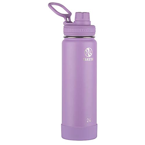 Takeya Actives Water Bottle with Spout Lid, 18 oz, Midnight Blue W579