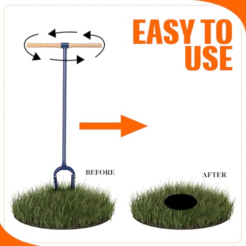 Hand Auger Post Hole Digger 6"x46" with Hardwood T Handle H957