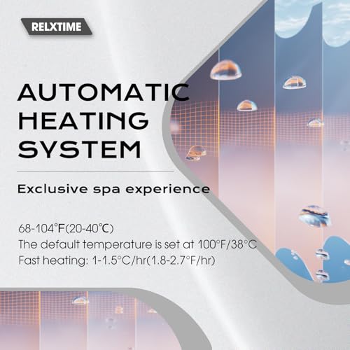 Inflatable Hot Tub 2-3 Person with Heater Pump, Black I32851