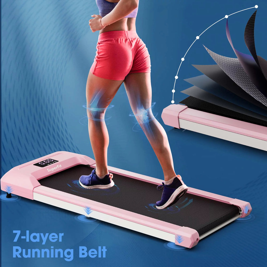 SuperFit Walking Pad Under Desk Treadmill with Remote Control, Black G33180