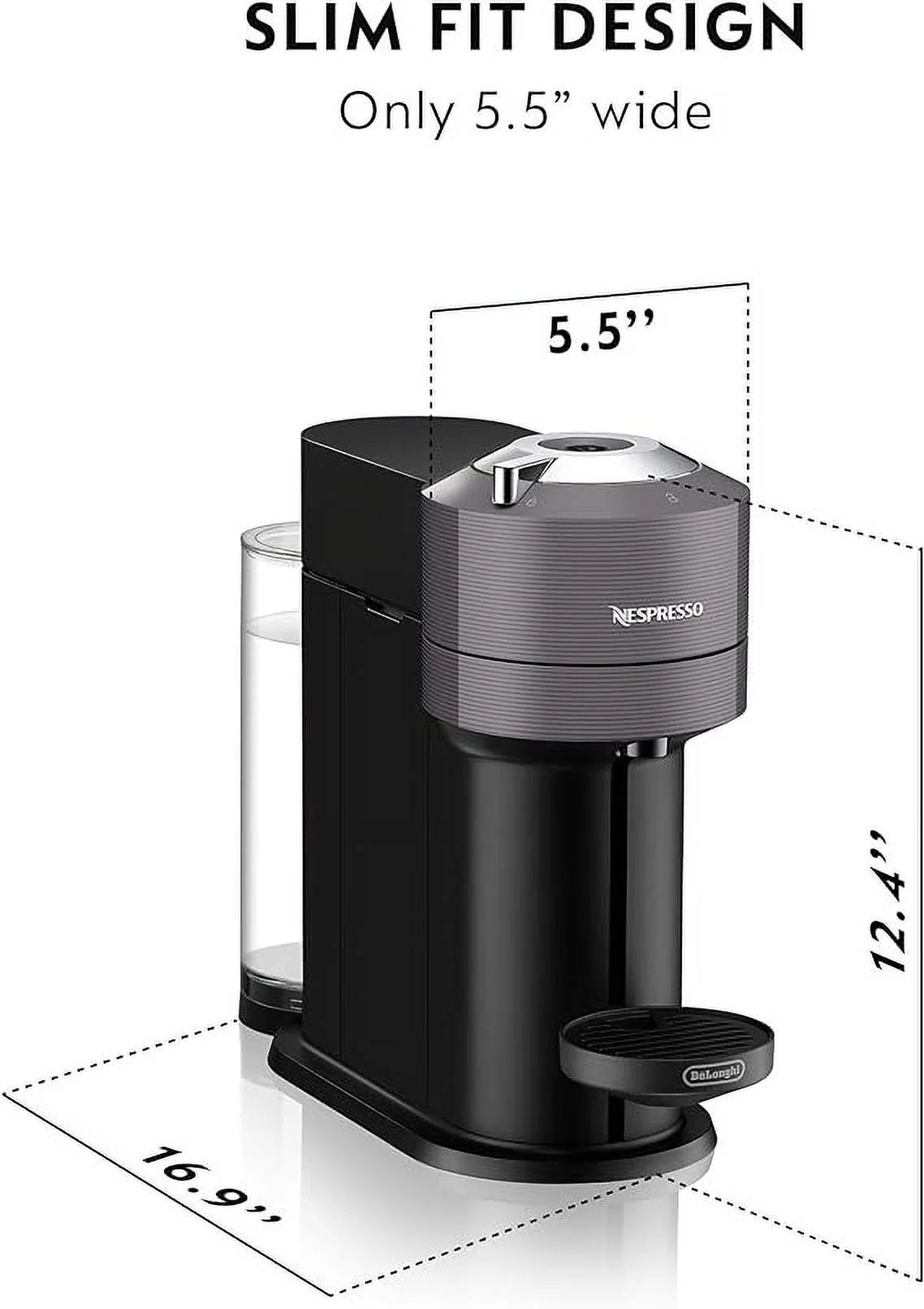 Nespresso Vertuo Next Coffee Espresso Machine ENV120GY Dark Grey L306