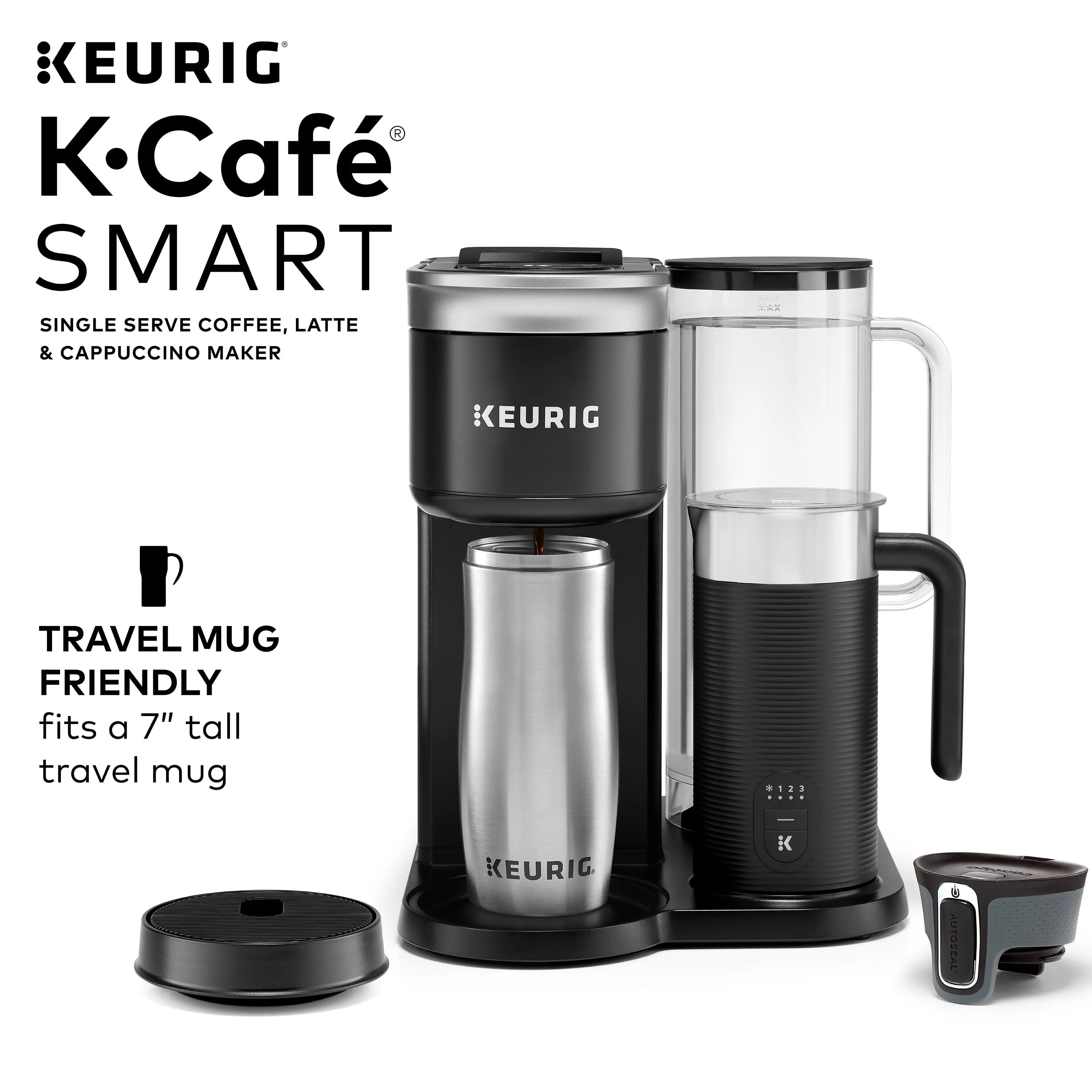 Keurig K-Cafe SMART Single Serve Coffee, Latte & Cappuccino Maker, Black H711