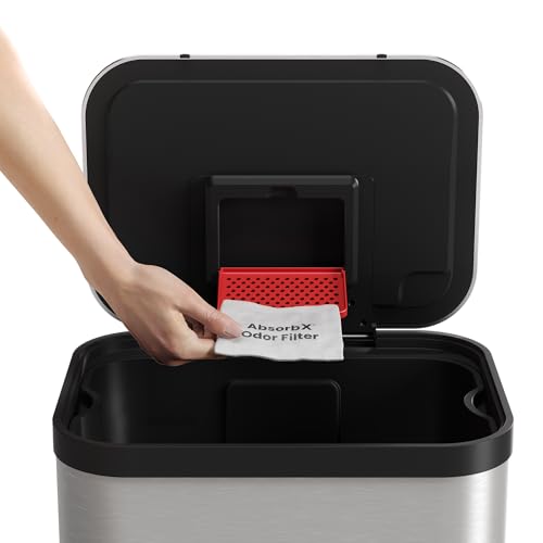 iTouchless 13 Gallon Sensor Trash Can 2.0 Stainless Steel W51921