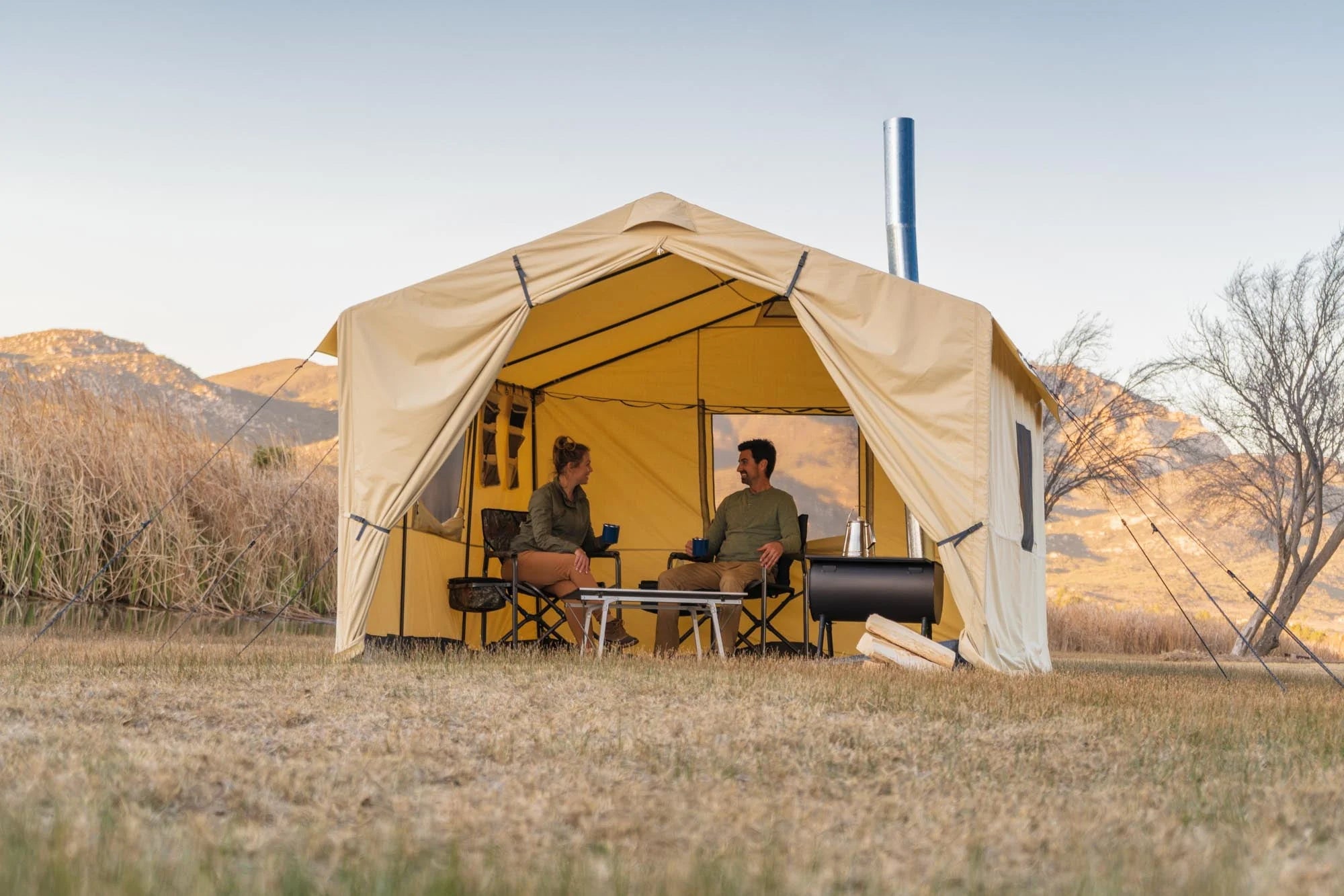 Ozark Trail 6-Person North Fork Wall Tent with Stove Jack M932984