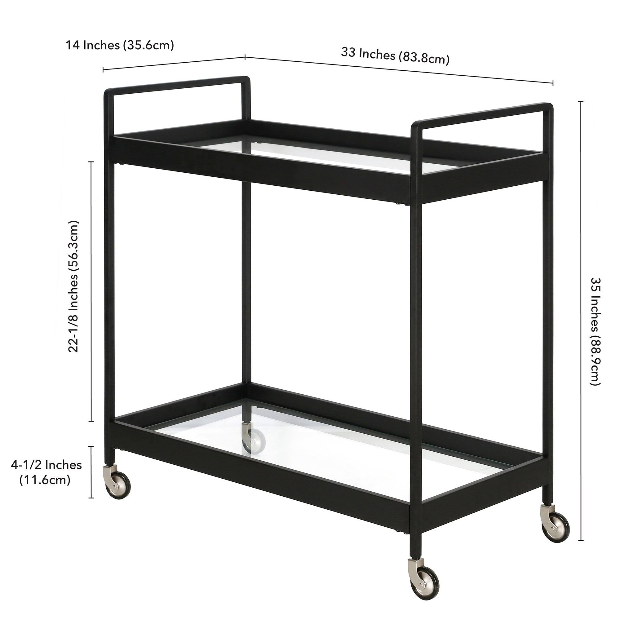Cooper Bar Cart Brass G605