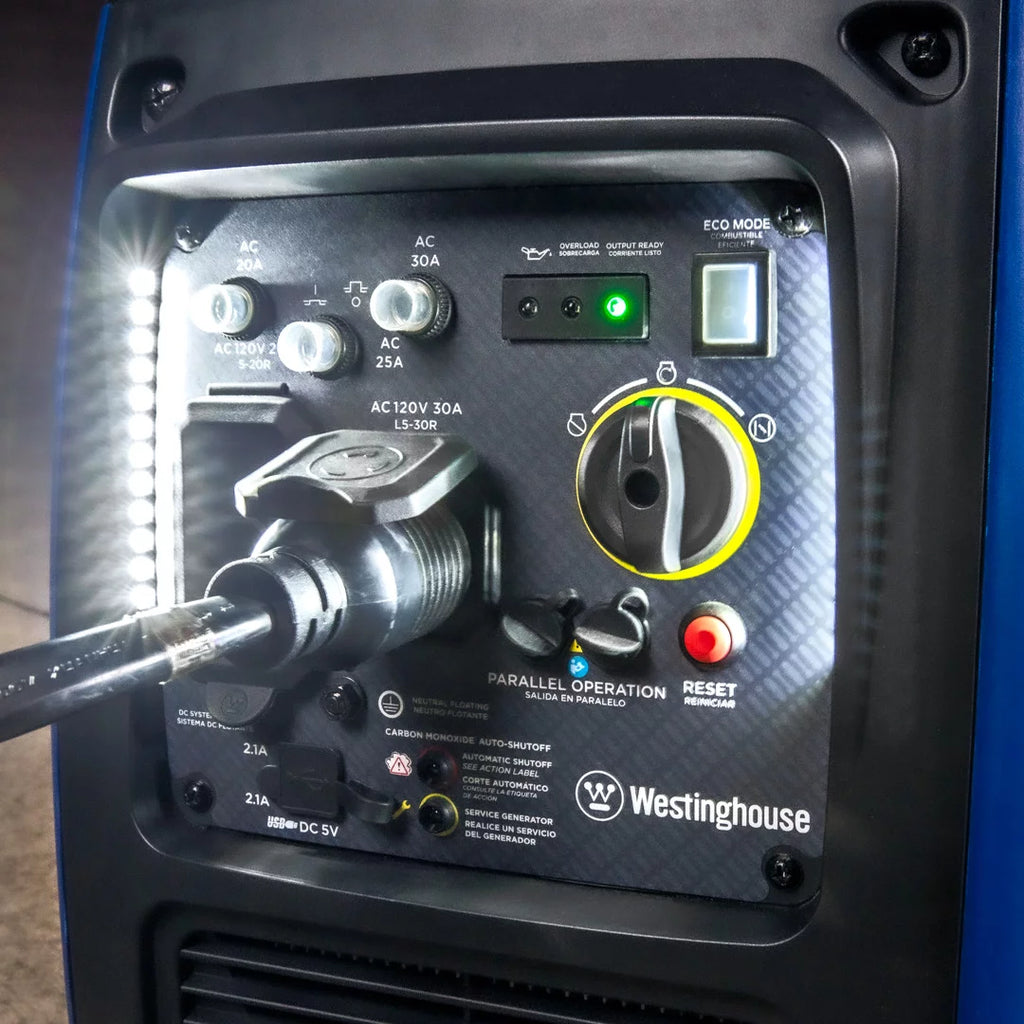 Westinghouse 3700 Peak Watt Gas Powered Portable Inverter Generator with CO Sensor D2760