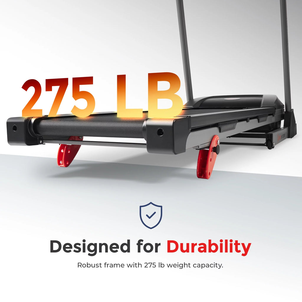 Sunny Health & Fitness Foldable Electric Treadmill with Adjustable Incline W997786