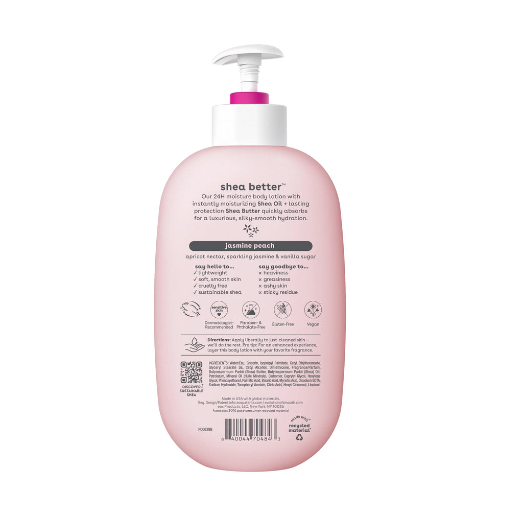 eos Shea Better Body Lotion Jasmine Peach, 16 fl oz B8677