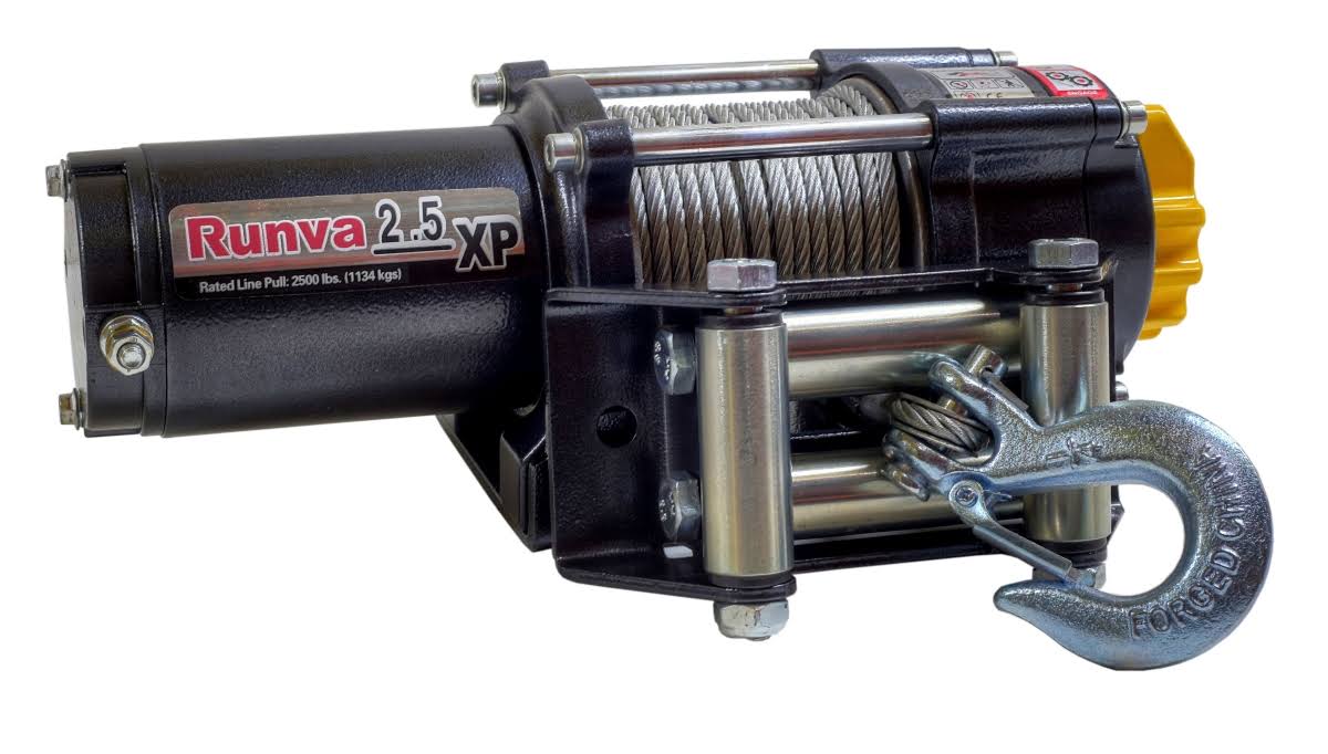 Runva 2.5XP 2500lb 12V ATV Winch Expert Package - Megean