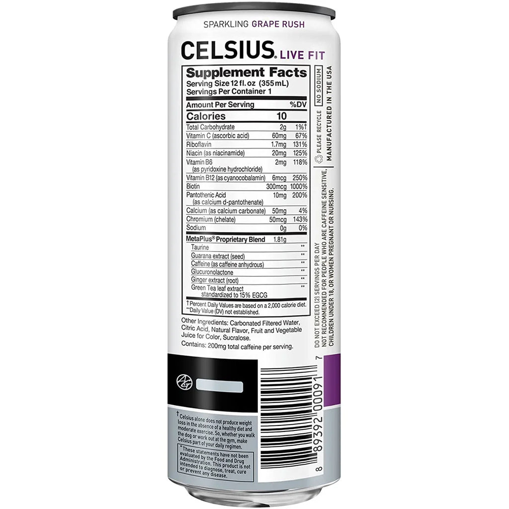 CELSIUS Sparkling Space Variety Pack, Functional Energy Drink, 12 fl oz, 12-Pack T823