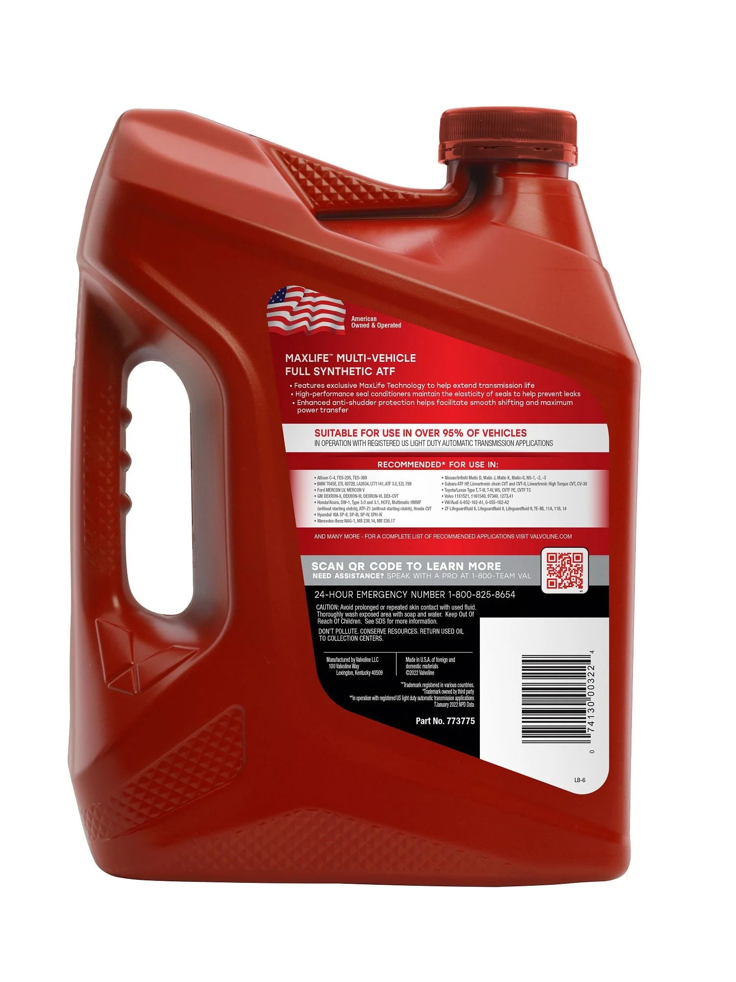 Valvoline MaxLife Multi-Vehicle Full Synthetic ATF 1 GA Y8748