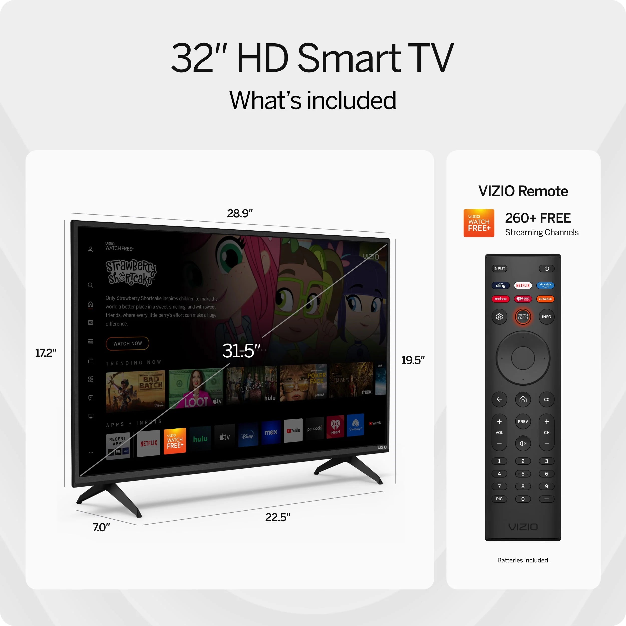 VIZIO 32 Class D-Series HD Smart TV D32h-J09 H7781