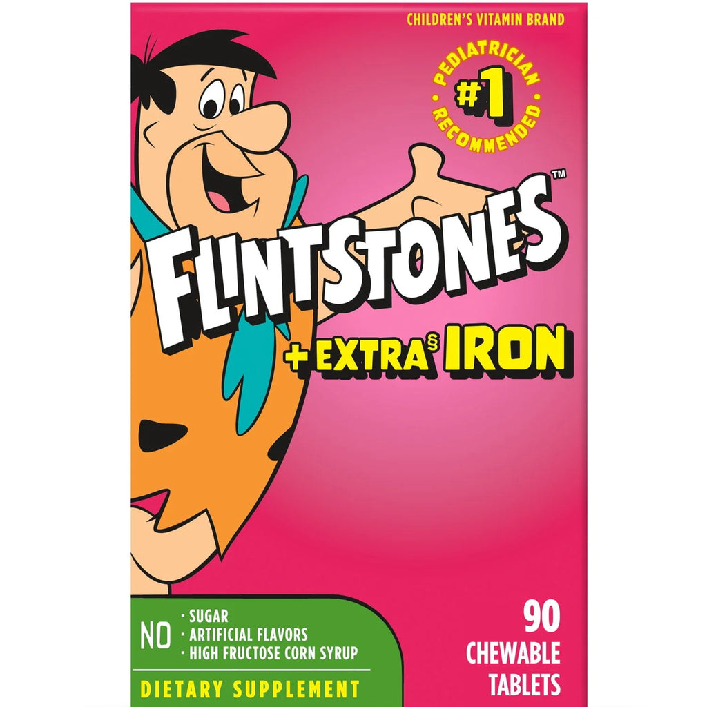 Flintstones Chewable Kids Vitamins with Iron, 90 Ct X54792