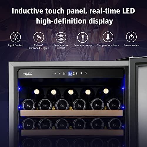 Electric Humidor Cabinet 35L with Digital LED Screen and Humidity Control C6096