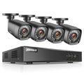 ANNKE 8-Channel Security Camera System HD-TVI 1080p Lite Video DVR and 4 1.0mp