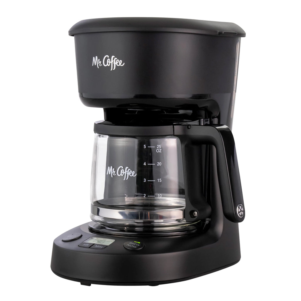 Mr. Coffee 5-Cup Programmable Coffee Maker, Black A649788
