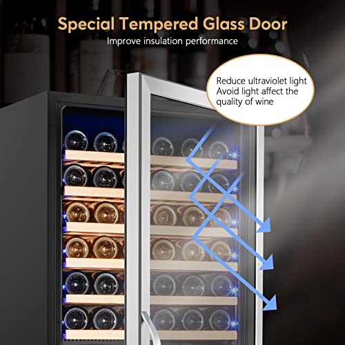 Electric Humidor Cabinet 35L with Digital LED Screen and Humidity Control C6096