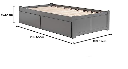 AFI Concord Platform Bed with Storage Drawers J78151