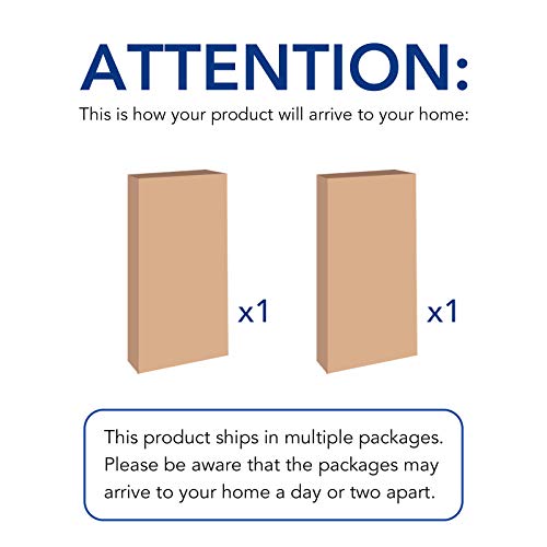 FLEXIMOUNTS 2-Pack 2x6ft Garage Wall Shelving Rack, Black C244838