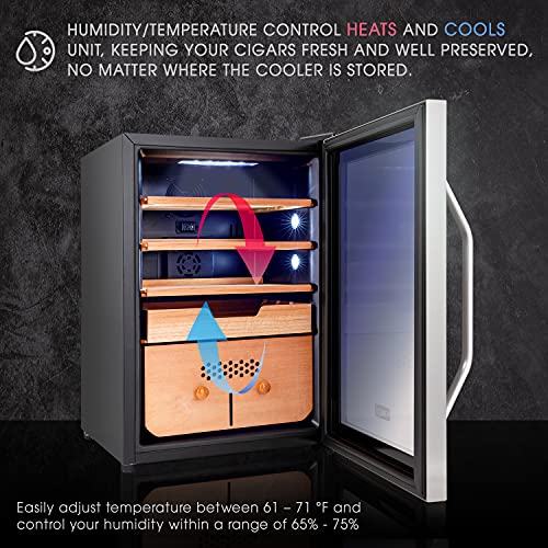 SCHMÉCKÉ 250 Cigar Cooler Humidor with Cooling, Heating & Humidity Control N533588