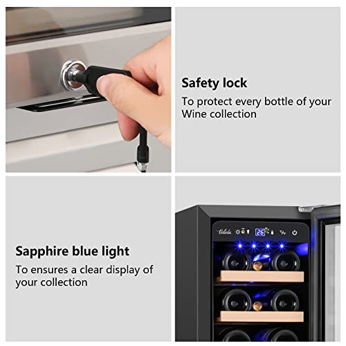Electric Humidor Cabinet 35L with Digital LED Screen and Humidity Control C6096