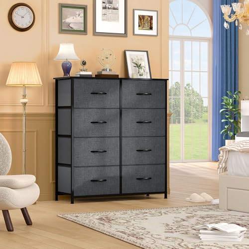 DWVO Fabric Dresser with 8 Drawers for Bedroom T929460