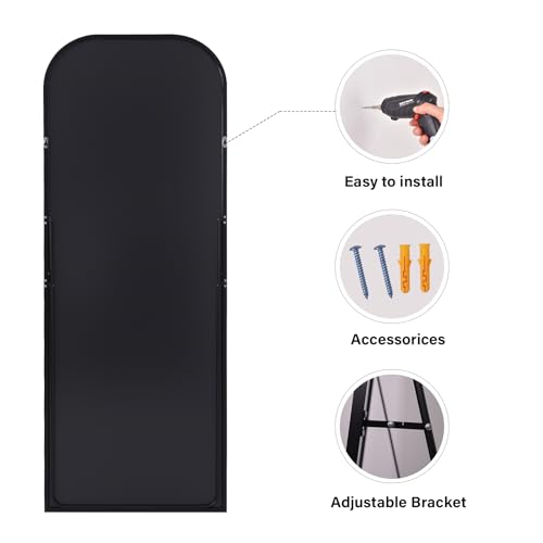HARRITPURE 57"x20" Full Length Mirror with Aluminum Frame, Gold A38098