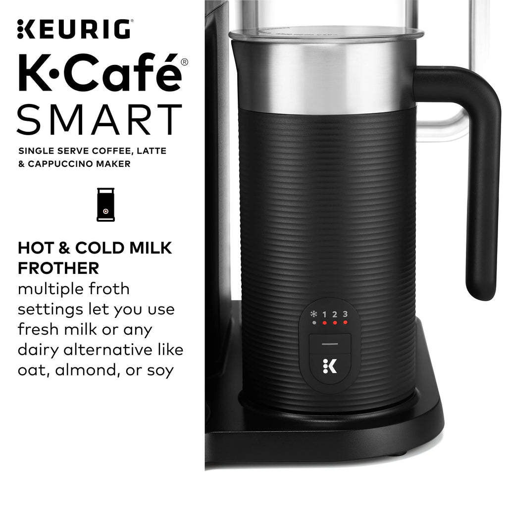 Keurig K-Cafe SMART Single Serve Coffee, Latte & Cappuccino Maker, Black H711