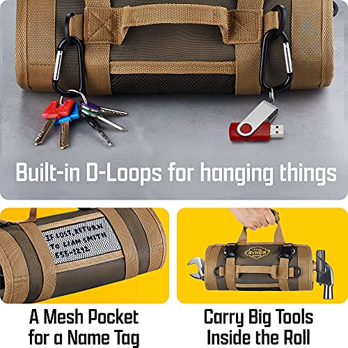 Ryker Roll Up Tool Bag Organizer with Detachable Pouches O5686