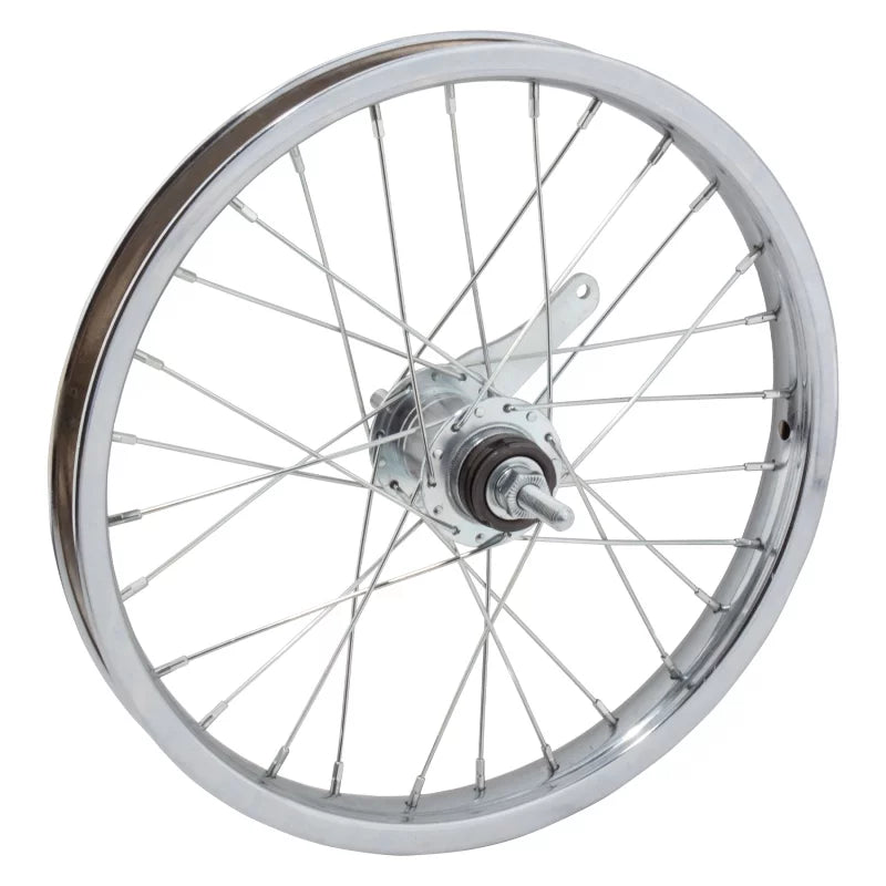 Wheel Master 18" x 1.75 CB Rear Bicycle Wheel, 28H, Steel, Bolt On, Silver