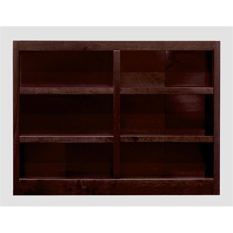 Concepts in Wood Double Wide Bookcase 6 Shelves Cherry M13472