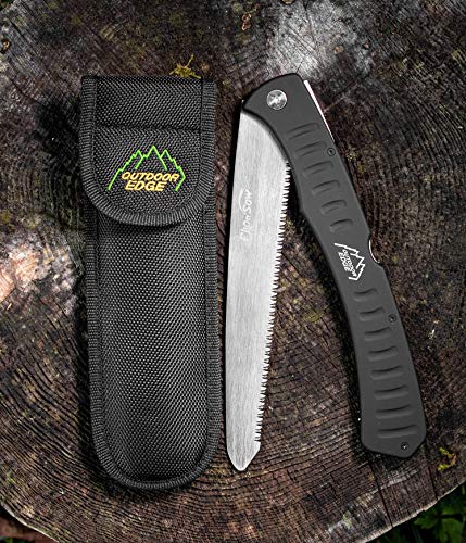 Outdoor Edge Flip N' Zip Saw 4.5" Folding Hunting Saw with Nylon Sheath F4522
