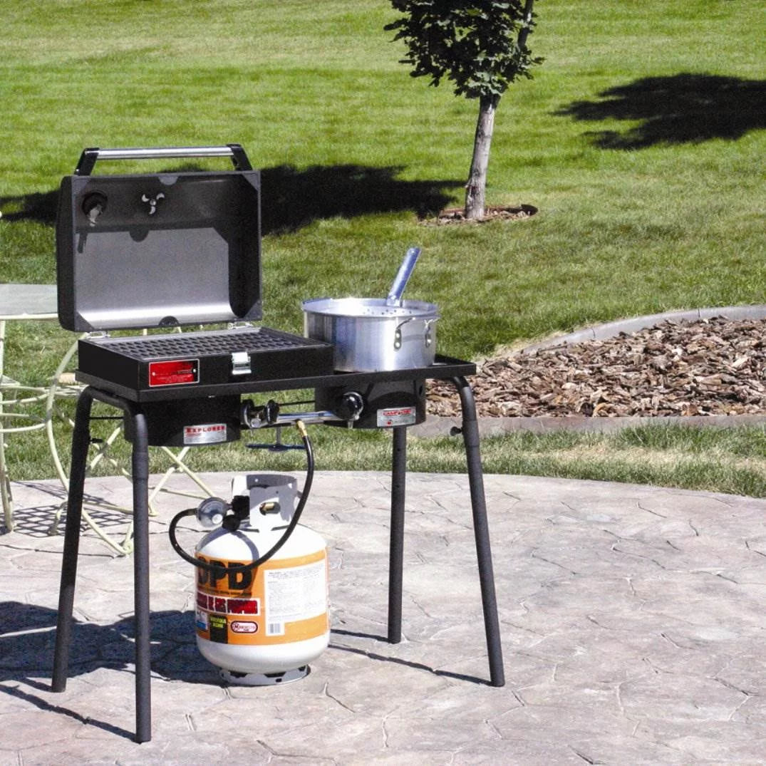 Camp Chef Explorer 30,000 BTU 2-Burner Propane Stove B8179