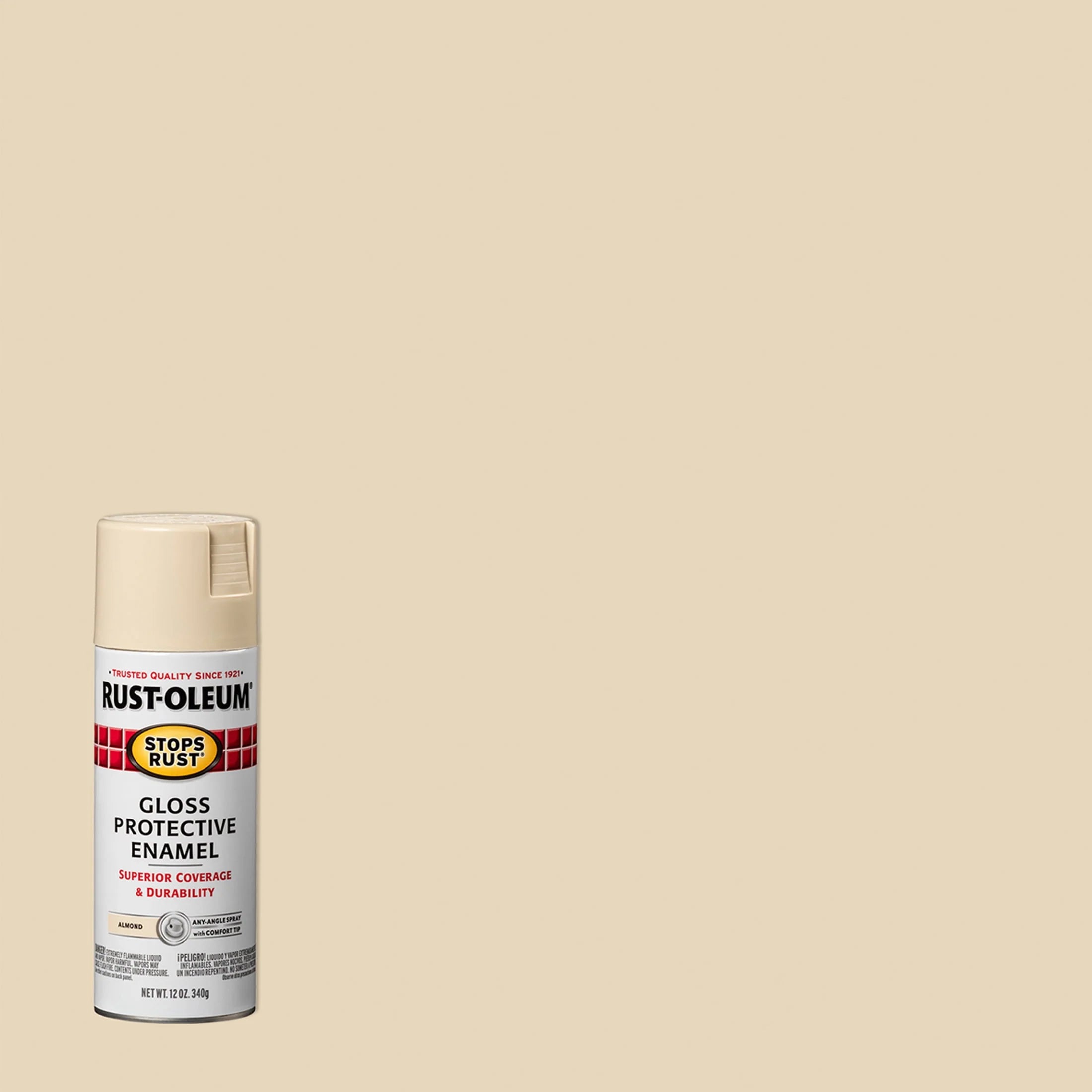 Rust-Oleum Stops Rust Satin Protective Enamel Spray Paint 285092, 12 oz Y531