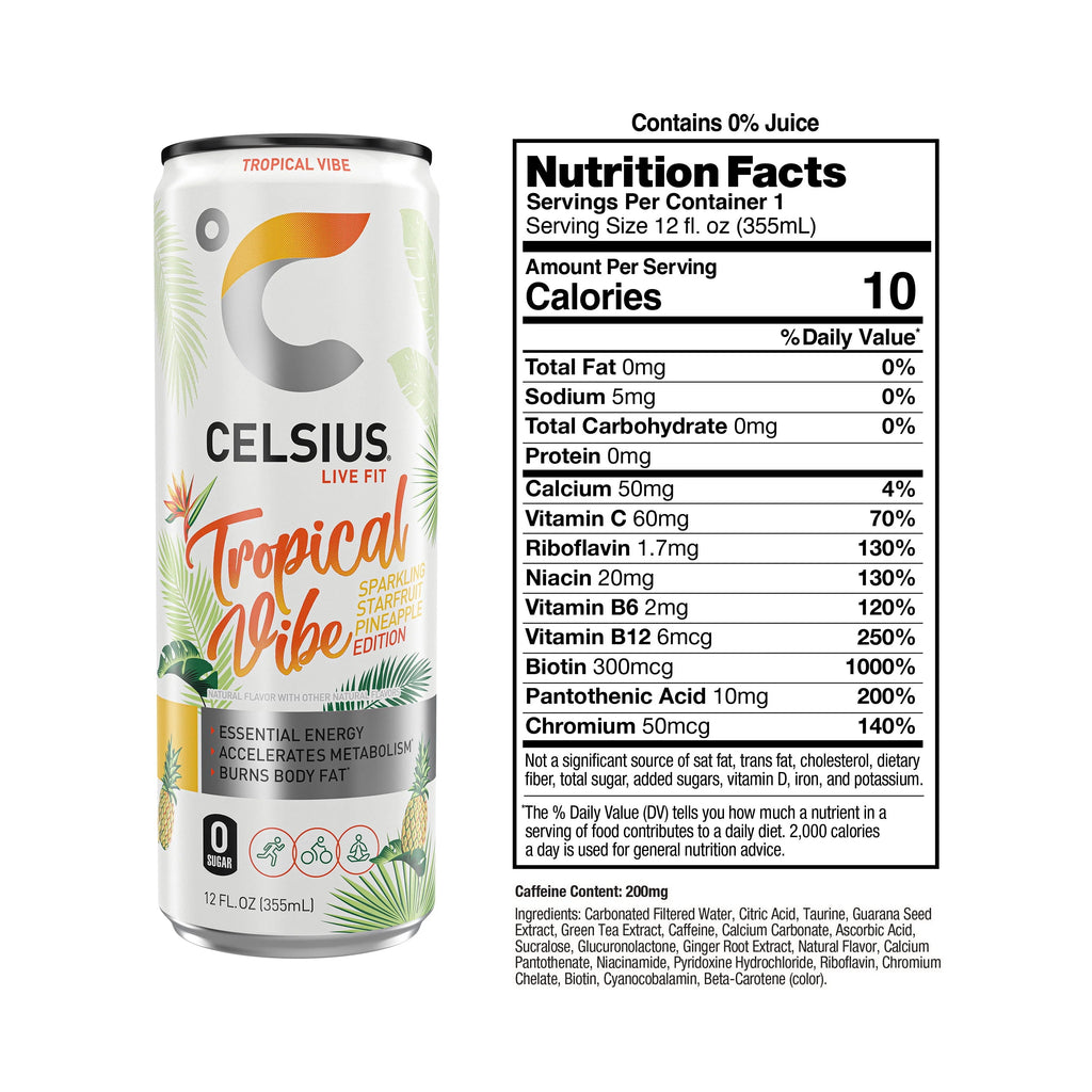 CELSIUS Sparkling Space Variety Pack, Functional Energy Drink, 12 fl oz, 12-Pack T823