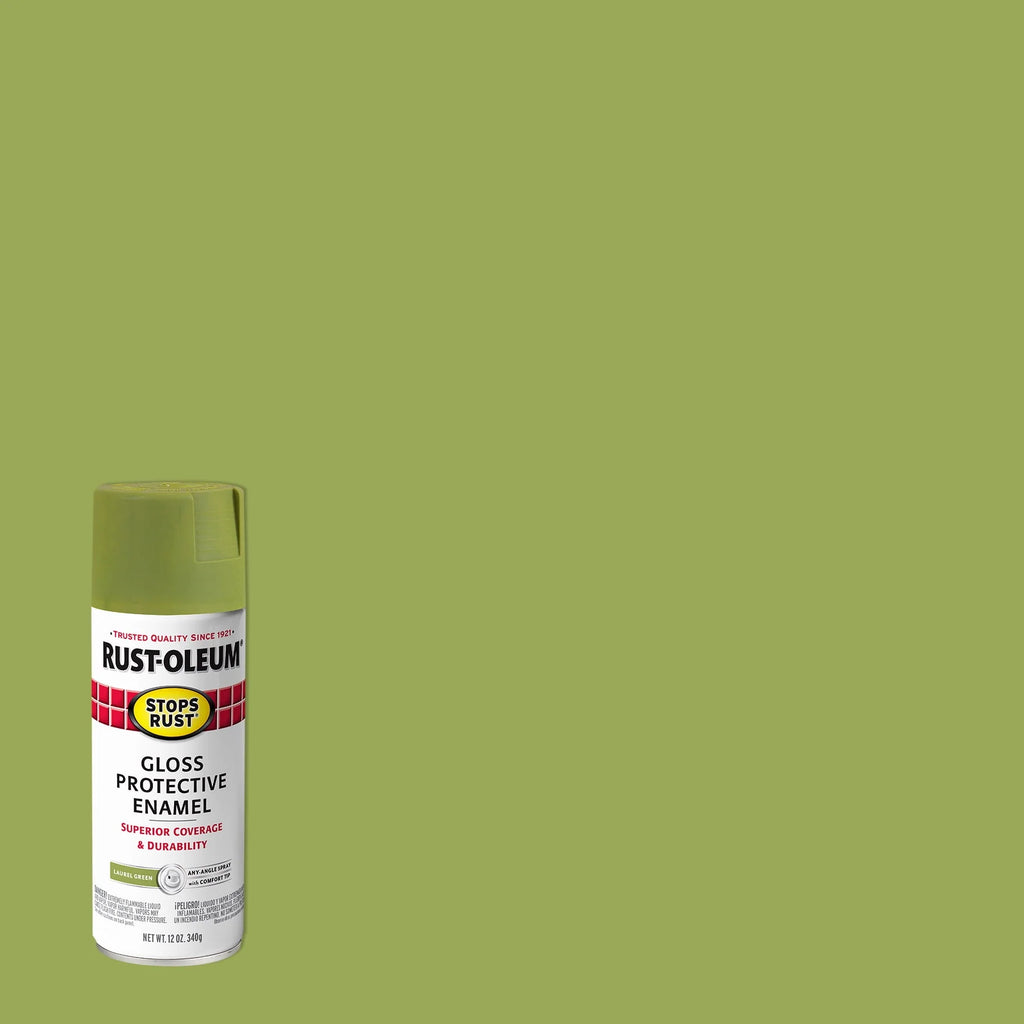 Rust-Oleum Stops Rust Satin Protective Enamel Spray Paint 285092, 12 oz Y531