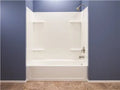 El Mustee Durawall Thermoplastic Bathtub Wall Kit, 4 Shelves