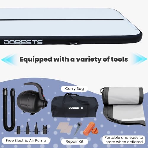 DOBESTS Inflatable Gymnastics Tumbling Mat with Pump G20525