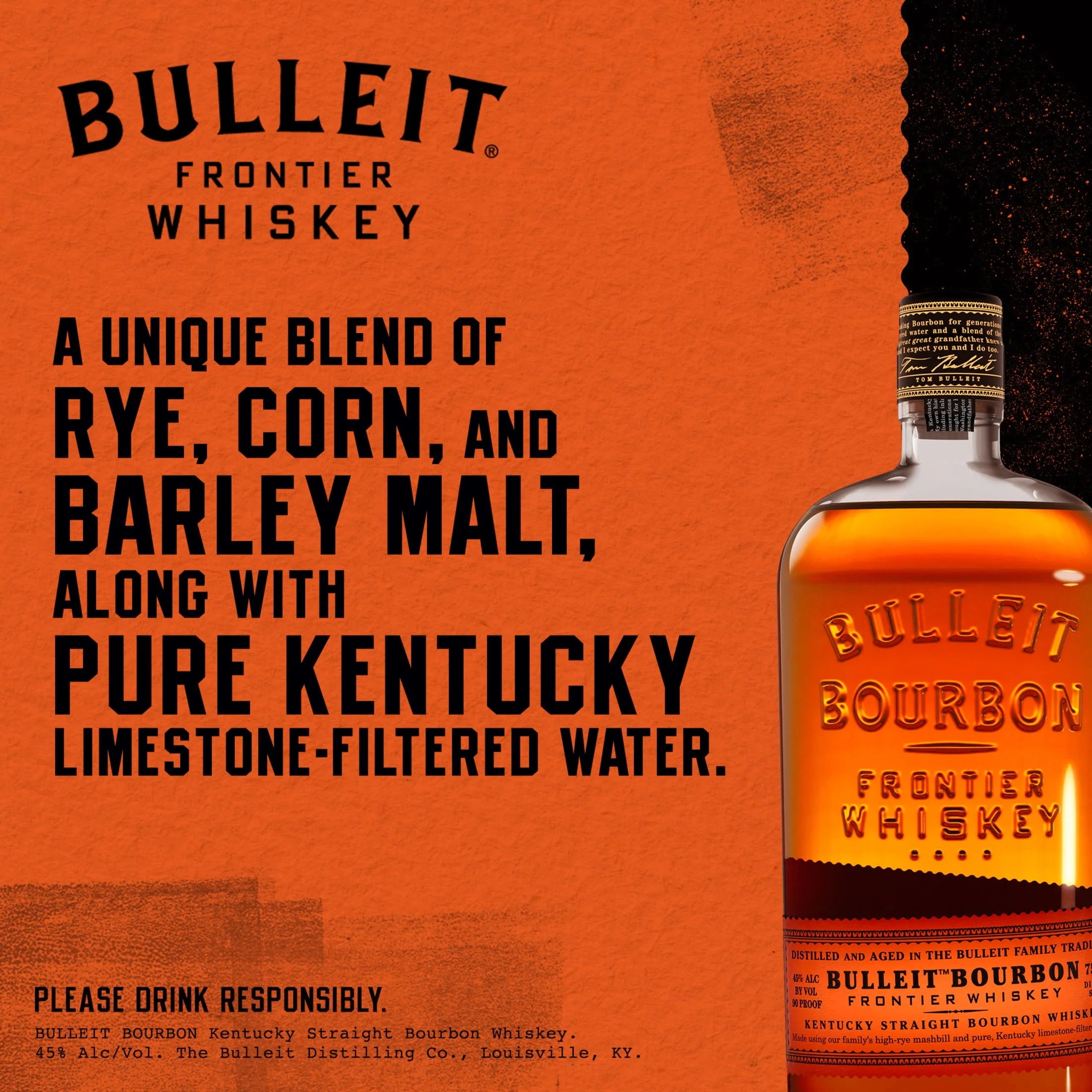 Bulleit Bourbon Whiskey 750 mL Q5010