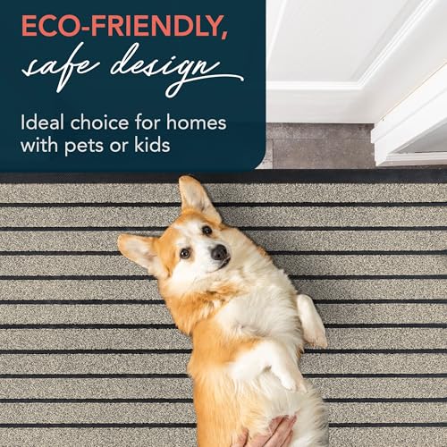 ubdyo Extra Durable Door Mat Non-Slip Outdoor Entrance 30" x 17" Bright Brown W5648