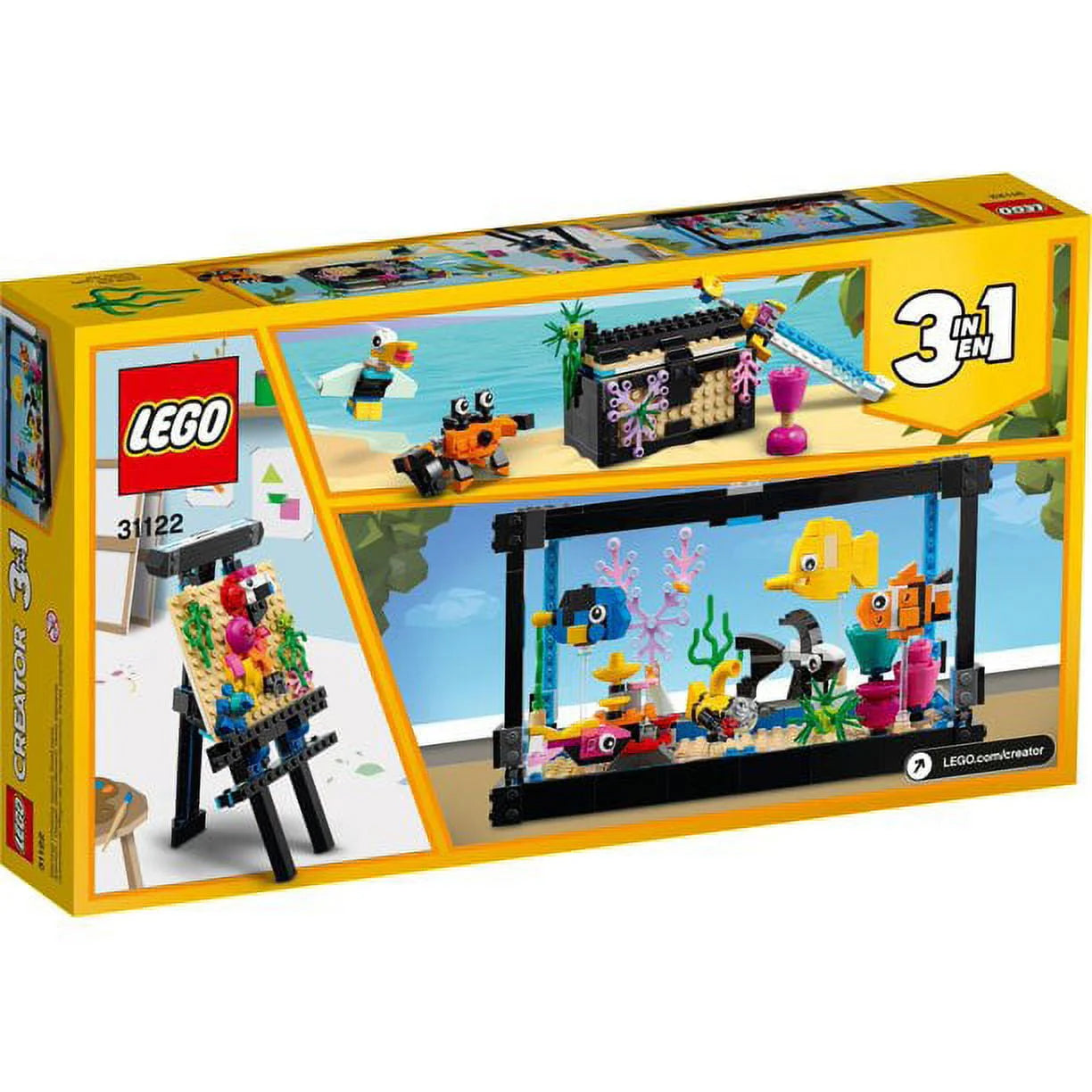 LEGO Creator 3in1 Fish Tank 31122 Building Toy, 352 Pieces Z56758