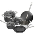 Emeril 11-Piece Essential Hard Anodized Cookware Set - Black - Avayadevconnect