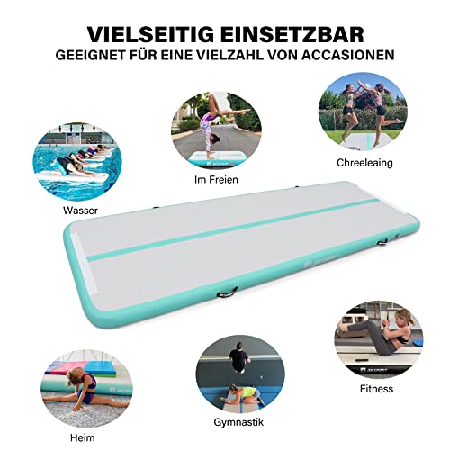 AKSPORT Gymnastics Air Mat Tumble Track with Air Pump A7907